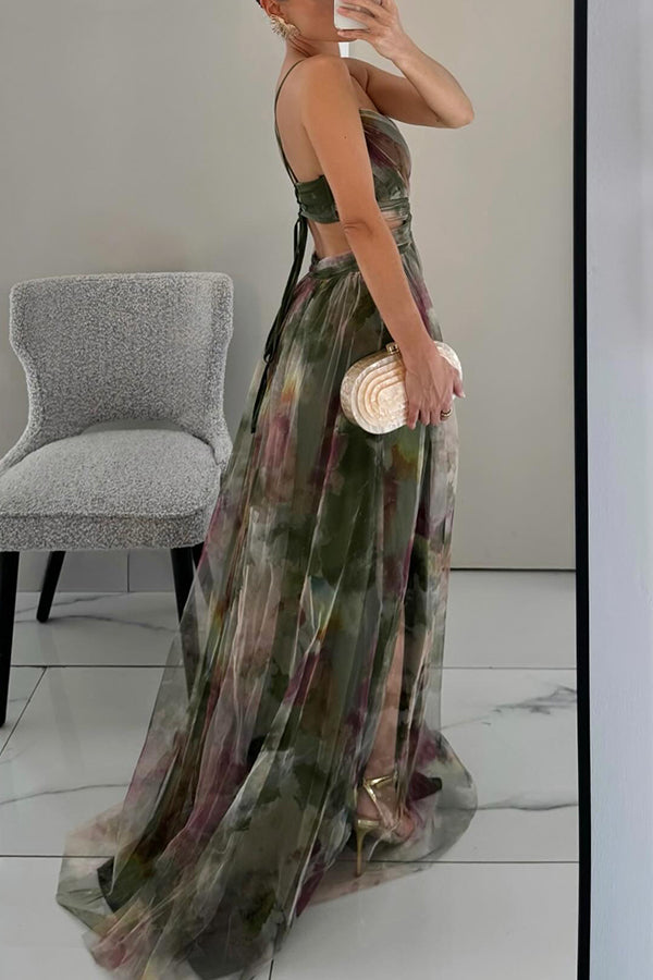 Nova Women's Elegant Floral Maxi Dress For Spring Wear