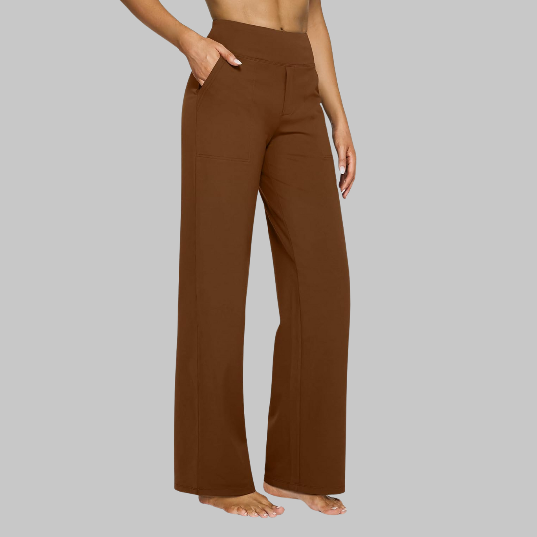 Aurelia Elegant Trousers In Soft Jersey With Straight Legs