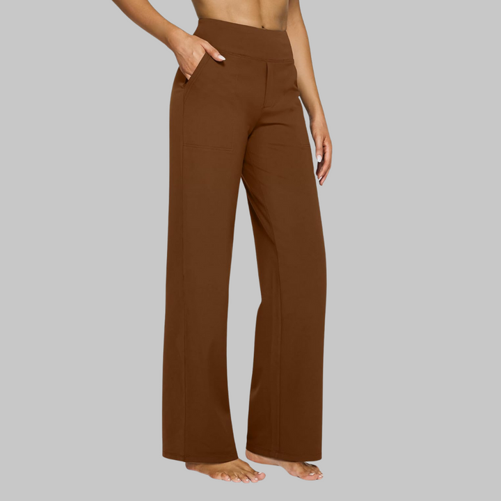 Aurelia Elegant Trousers In Soft Jersey With Straight Legs