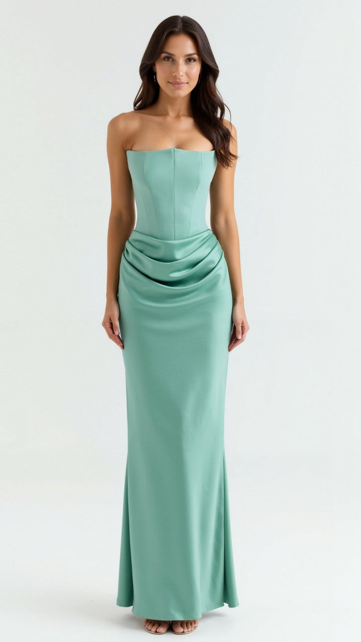 Aurelia Royale Women's Wedding Guest Column Maxi Dress