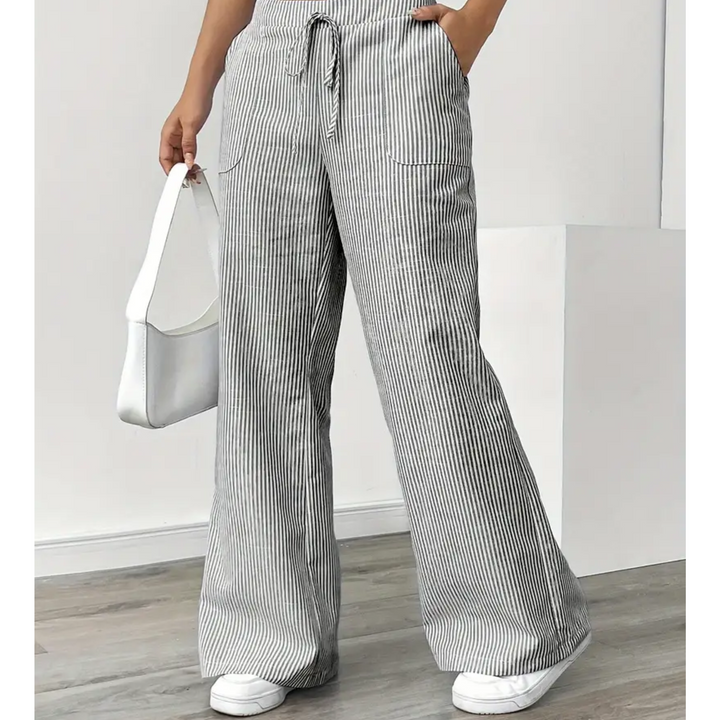 Nova Striped Pant With Pockets For Everyday Weekend Wear