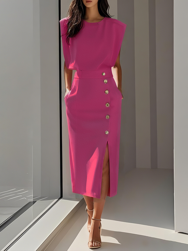 Azureline Effortless Charm Midi Dress Edition For Everyday Wear Seasonal Wardrobe
