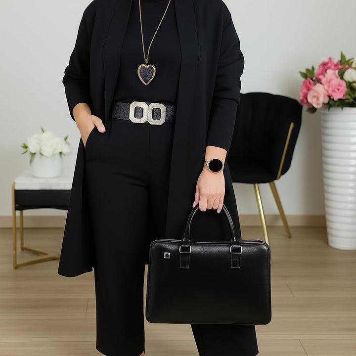 Aurelia Elegant Three-Piece Ensemble For Everyday Wardrobe Essentials
