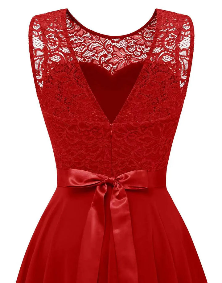 Petal Grace Women’s High-Low Elegant Wedding Guest Dress