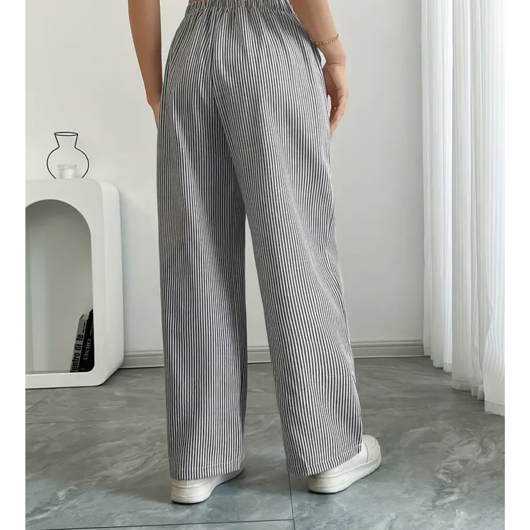 Nova Striped Pant With Pockets For Everyday Weekend Wear
