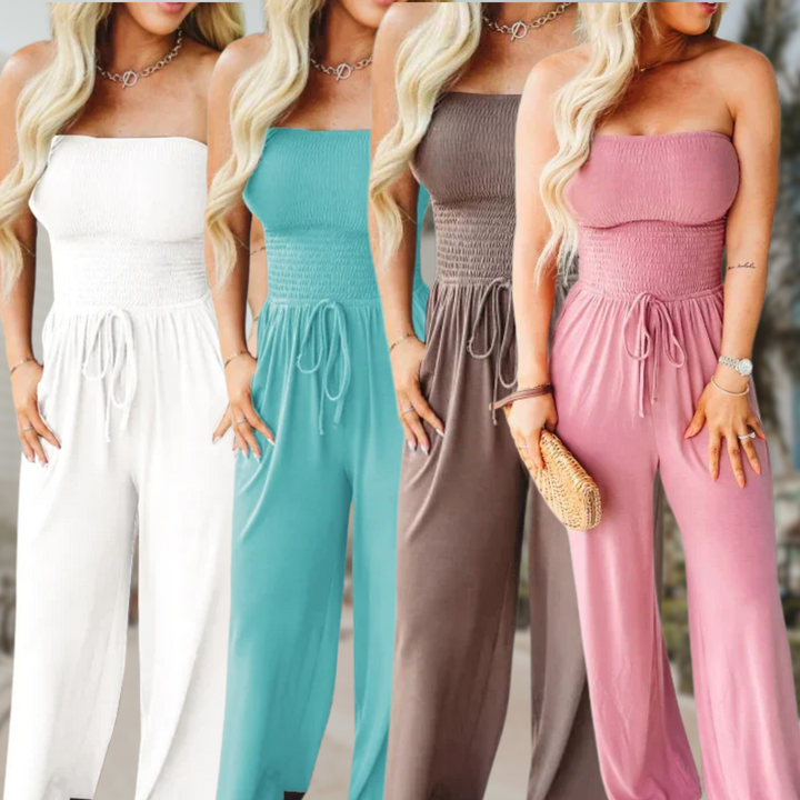 Nova Line Off-Shoulder Jumpsuit Trendy Elegant Fit