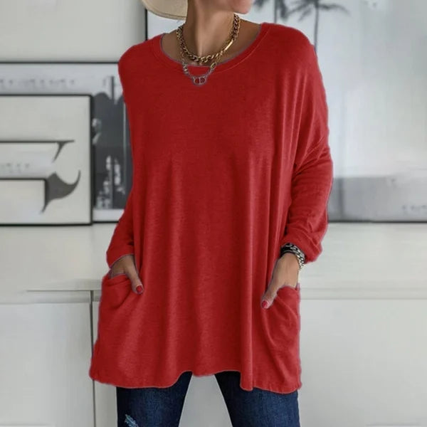 Aster Women Relaxed Fit Long Sleeve Top For Everyday Use