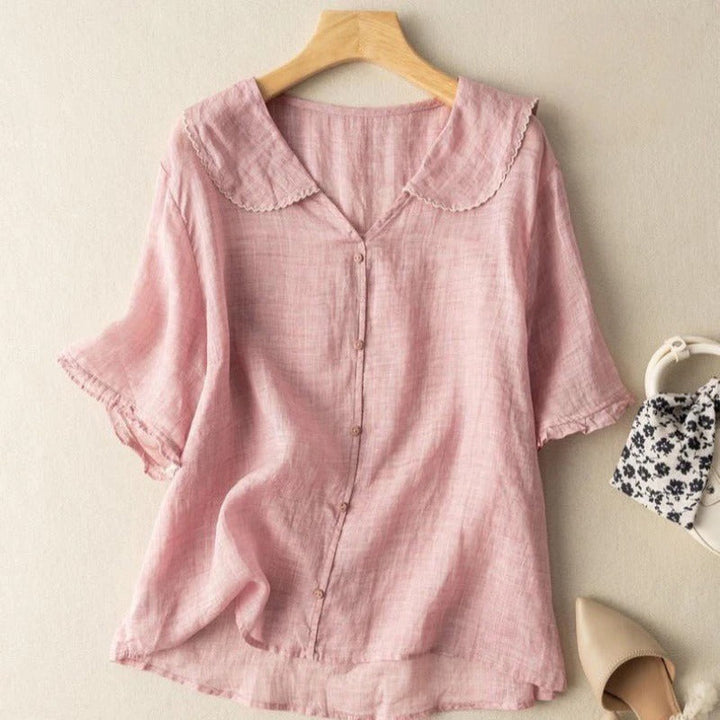Aurora Elegant Graceful Scalloped Blouse Collection