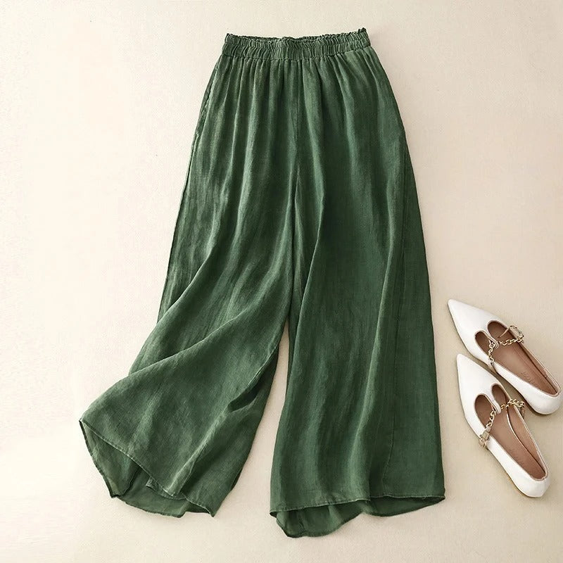 Nova Elegant Loose Waistband Pants For Everyday Wear