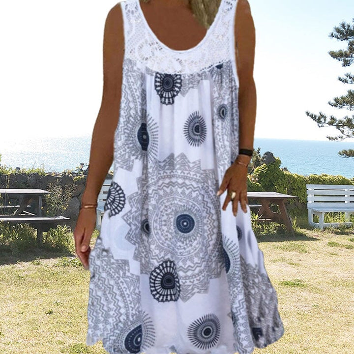 Nova Sleeveless Summer Dress For Warm Days With Flattering Lightweight Fit