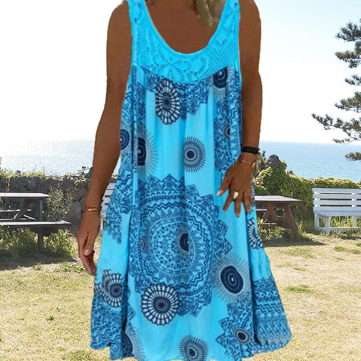 Nova Sleeveless Summer Dress For Warm Days With Flattering Lightweight Fit