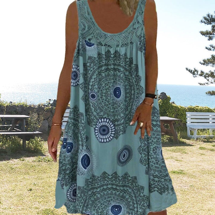 Nova Sleeveless Summer Dress For Warm Days With Flattering Lightweight Fit