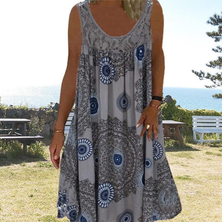Nova Sleeveless Summer Dress For Warm Days With Flattering Lightweight Fit