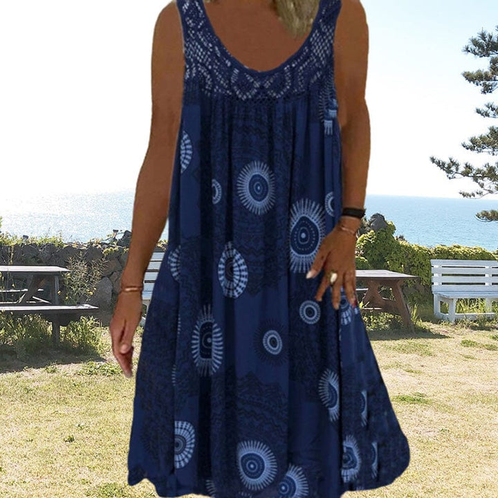 Astra Sunlight Sleeveless Summer Dress For Warm Days