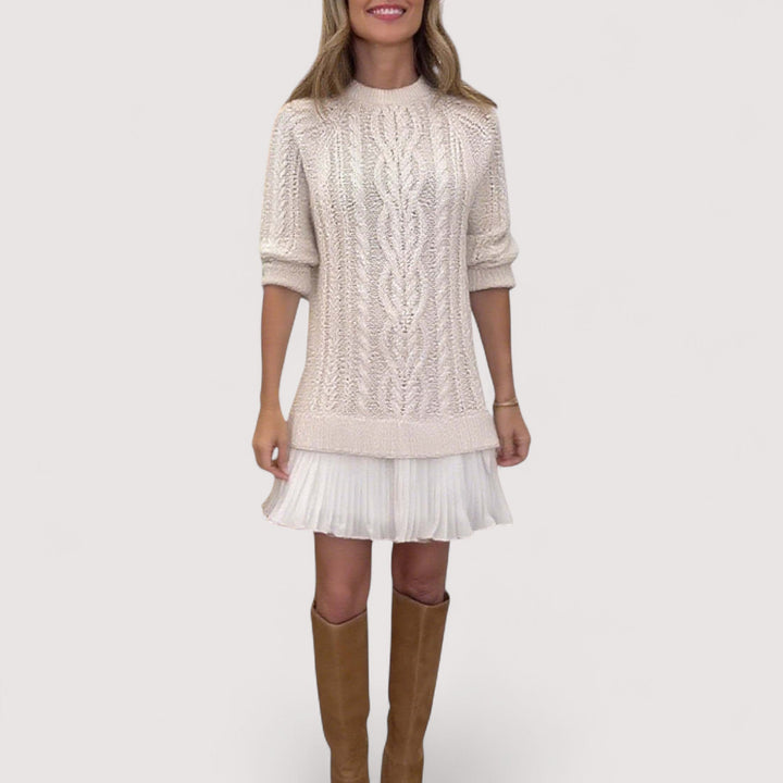 Lyra Studio | Chic Everyday Dress In Soft Knit For All Day Comfort And Elegant Style