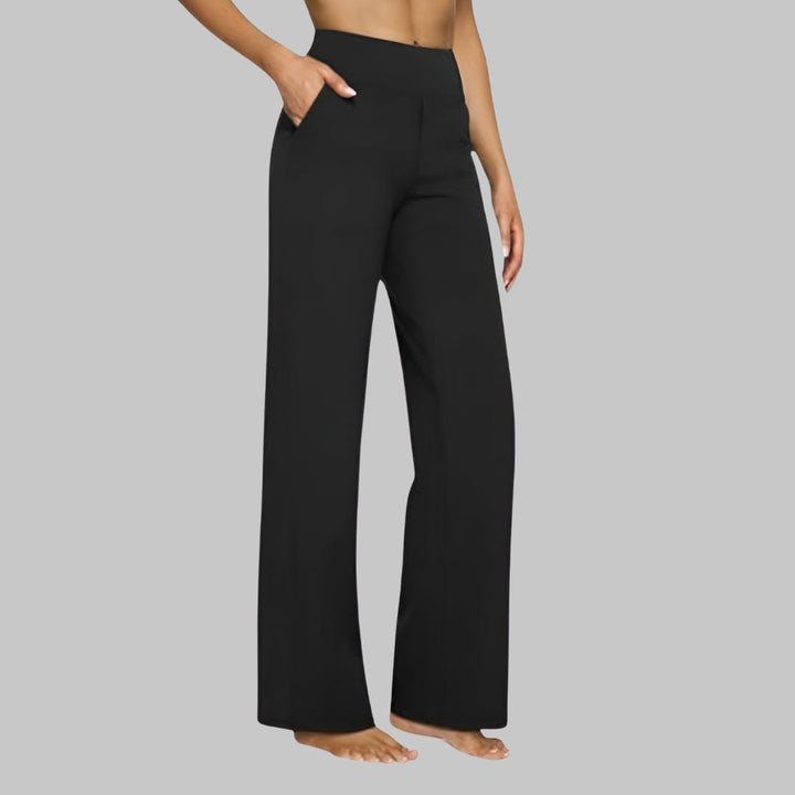 Aurelia Elegant Trousers In Soft Jersey With Straight Legs