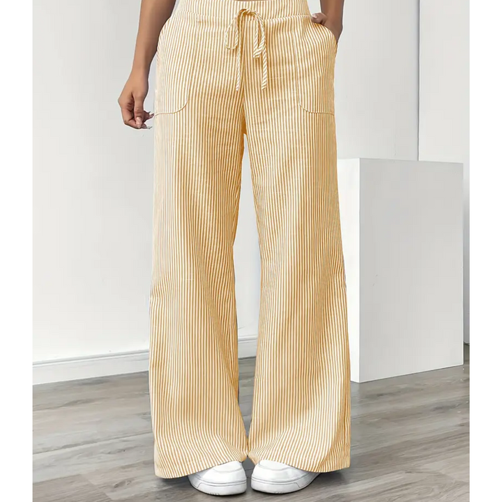 Nova Striped Pant With Pockets For Everyday Weekend Wear