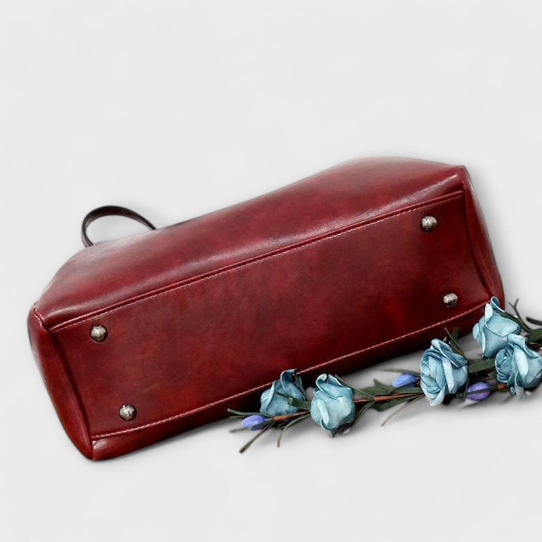 Aurelia 4-Piece Vintage Bag Set Collection With Tote Shoulder Bag Clutch Wallet