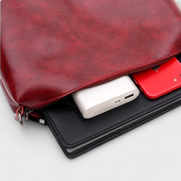 Aurelia 4-Piece Vintage Bag Set Collection With Tote Shoulder Bag Clutch Wallet