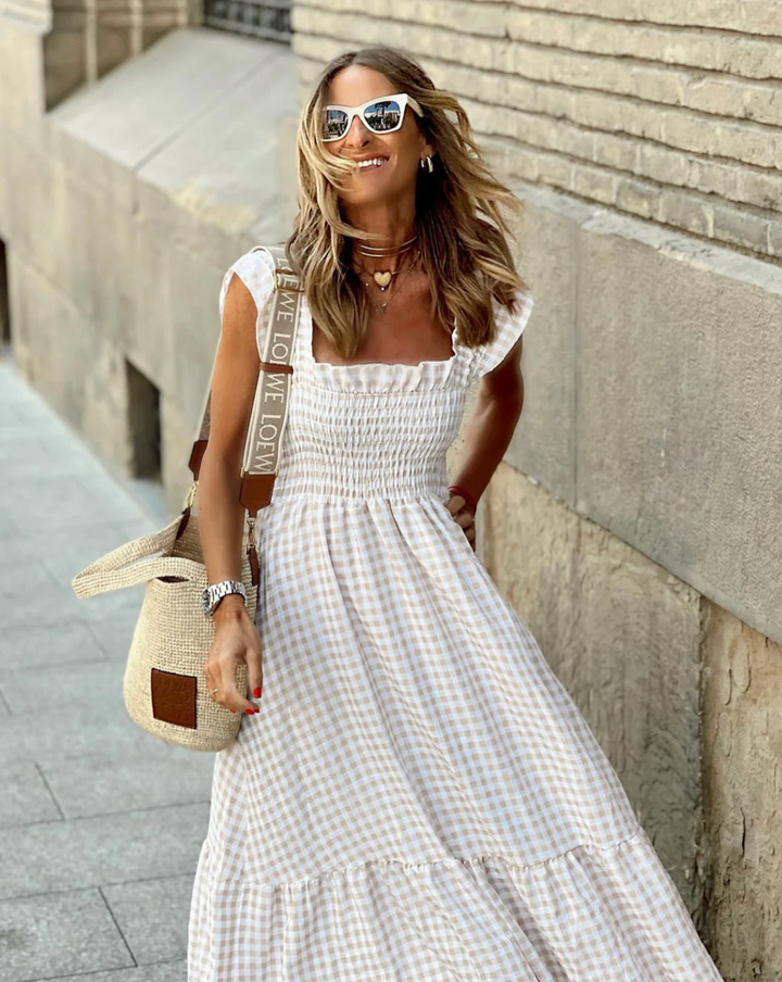 Aurelia Smocked Casual Events Maxi Dress For Women