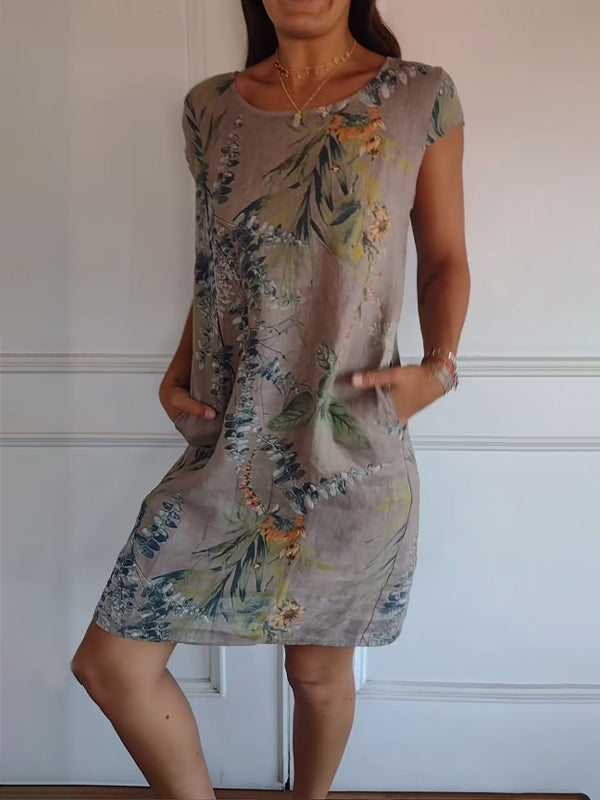 Aurelia Dress With Round Neck, Comfortable To Wear