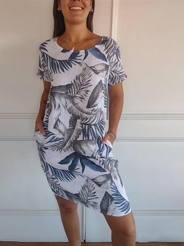 Aurelia Dress With Round Neck, Comfortable To Wear