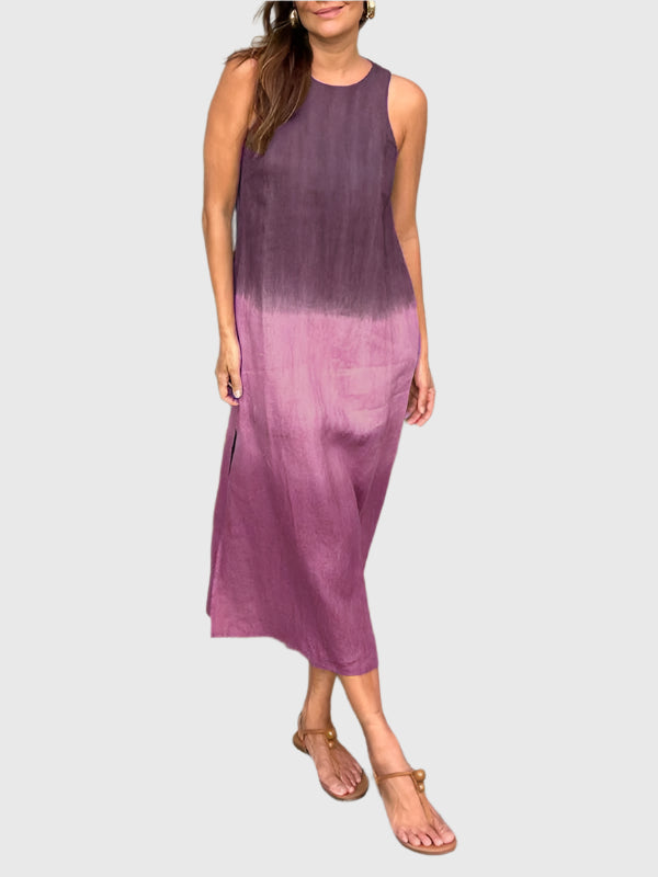 SolaraLine Breezy Print Dress With Elegant Silhouette
