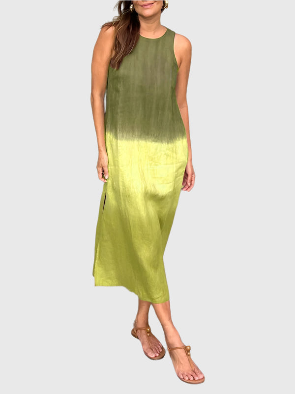 SolaraLine Breezy Print Dress With Elegant Silhouette