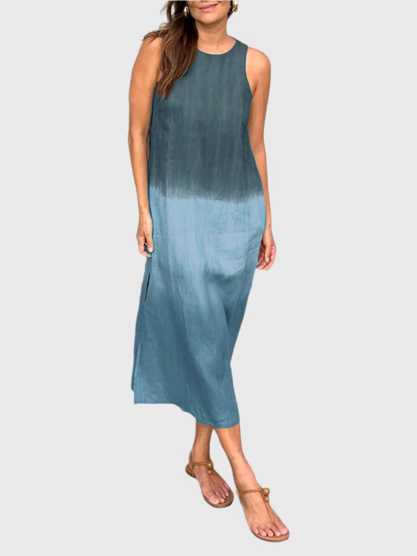 SolaraLine Breezy Print Dress With Elegant Silhouette