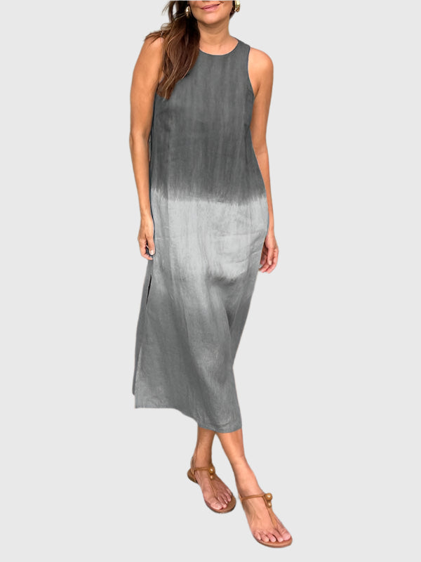 SolaraLine Breezy Print Dress With Elegant Silhouette