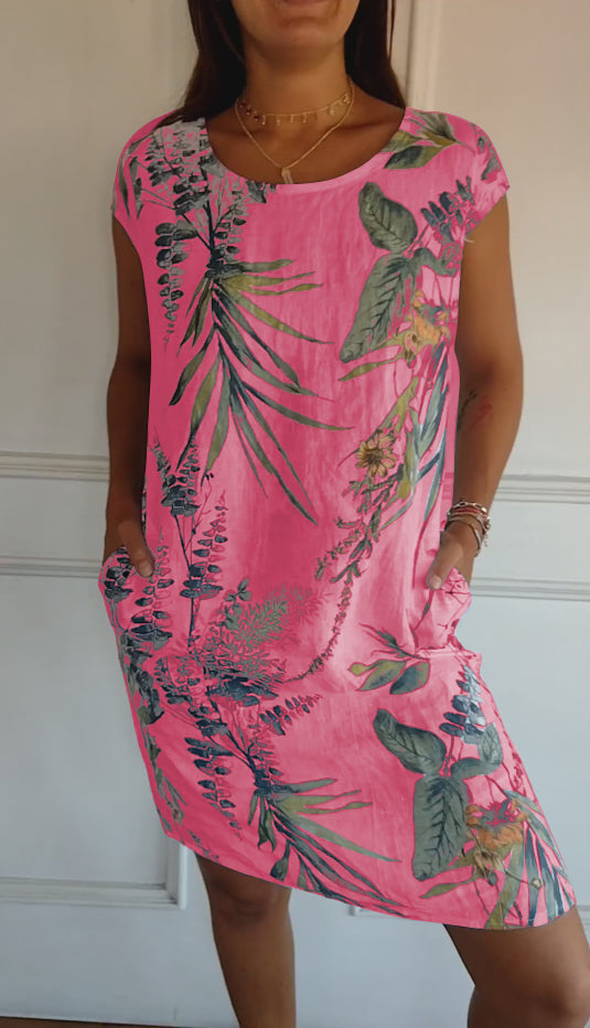 Aurelia Dress With Round Neck, Comfortable To Wear