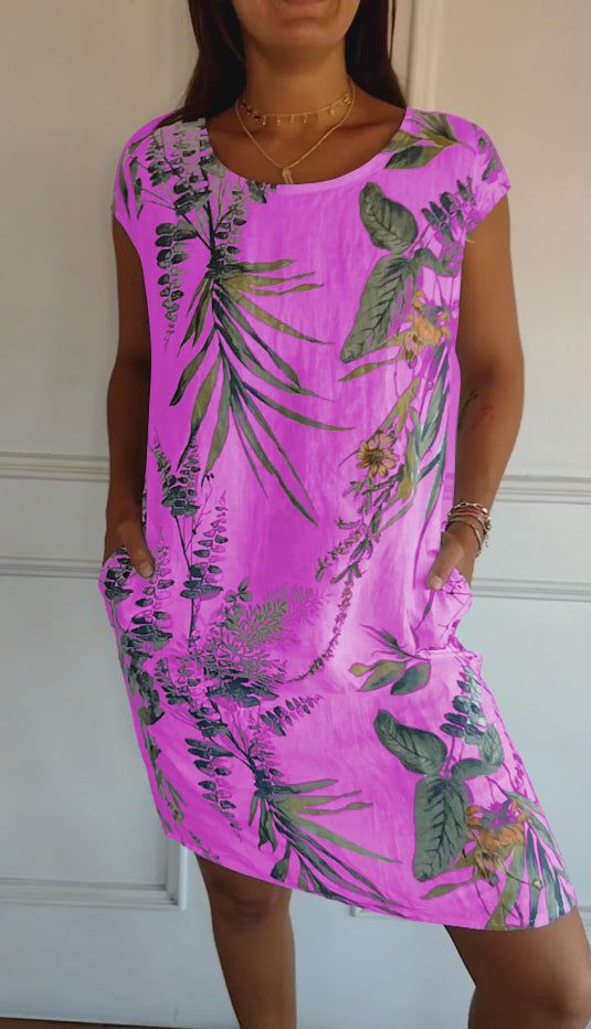 Aurelia Dress With Round Neck, Comfortable To Wear