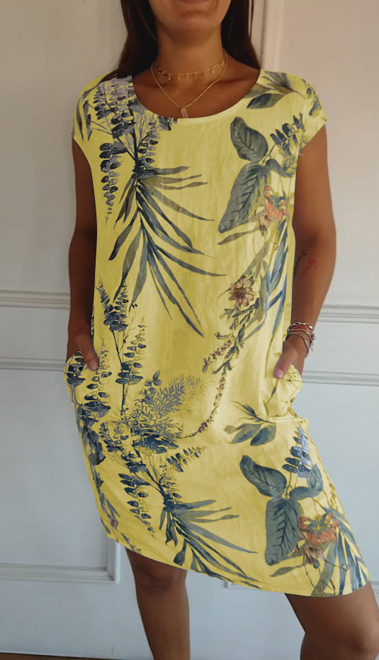 Aurelia Dress With Round Neck, Comfortable To Wear