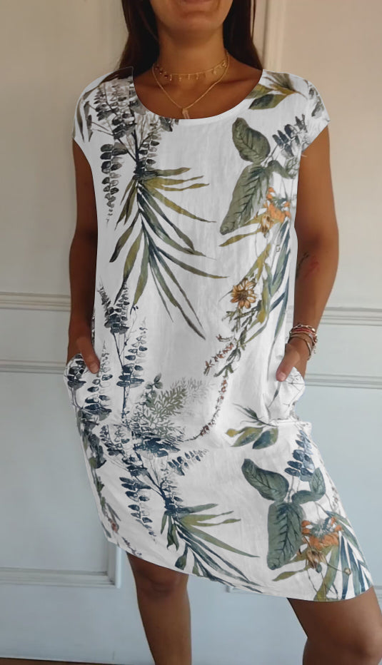 Aurelia Dress With Round Neck, Comfortable To Wear