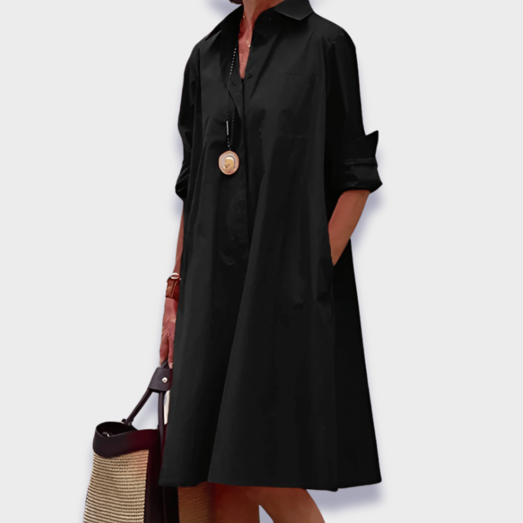 Nova Elegant Midi Polo Dress For Women Everyday Wear