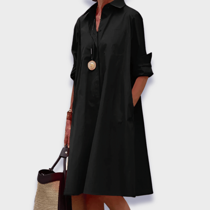 Nova Elegant Midi Polo Dress For Women Everyday Wear