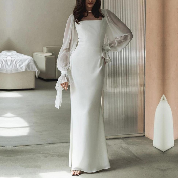 Aurelia Women’s Square-Neck Evening Maxi Dress Collection