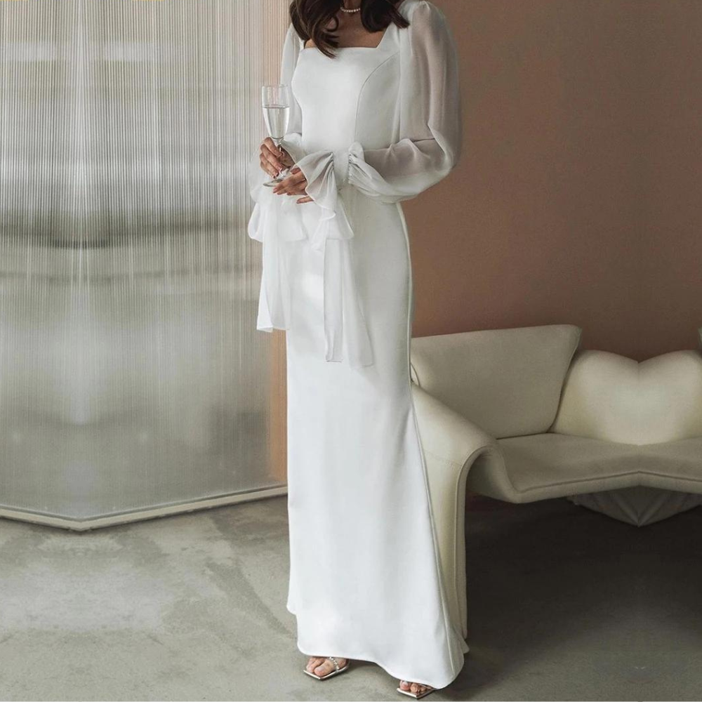 Aurelia Women’s Square-Neck Evening Maxi Dress Collection