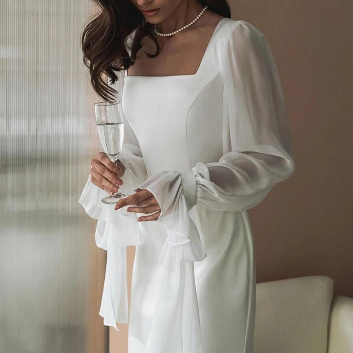 Aurelia Women’s Square-Neck Evening Maxi Dress Collection