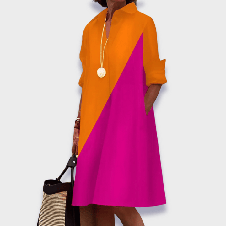 Nova Elegant Midi Polo Dress For Women Everyday Wear