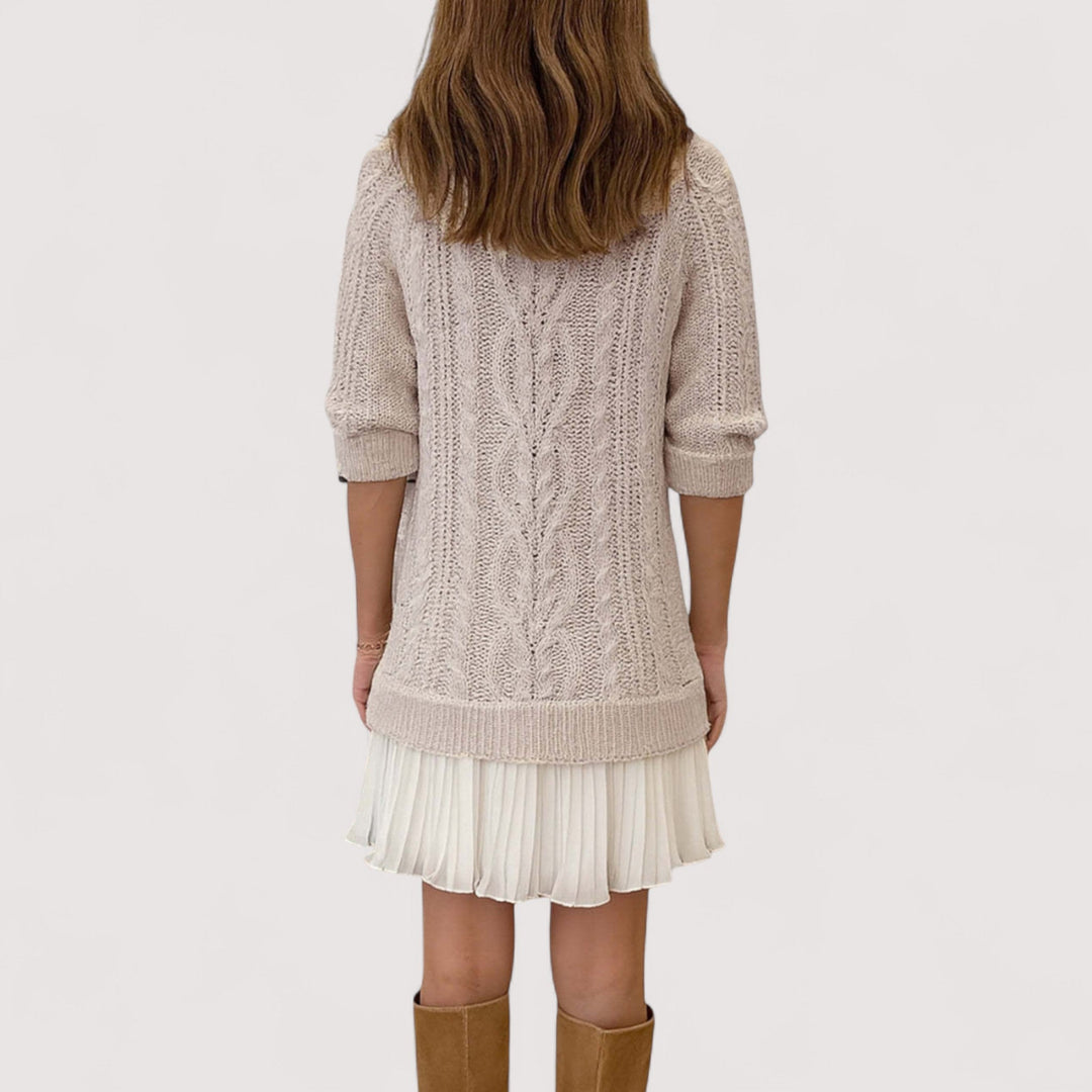 Lyra Studio | Chic Everyday Dress In Soft Knit For All Day Comfort And Elegant Style