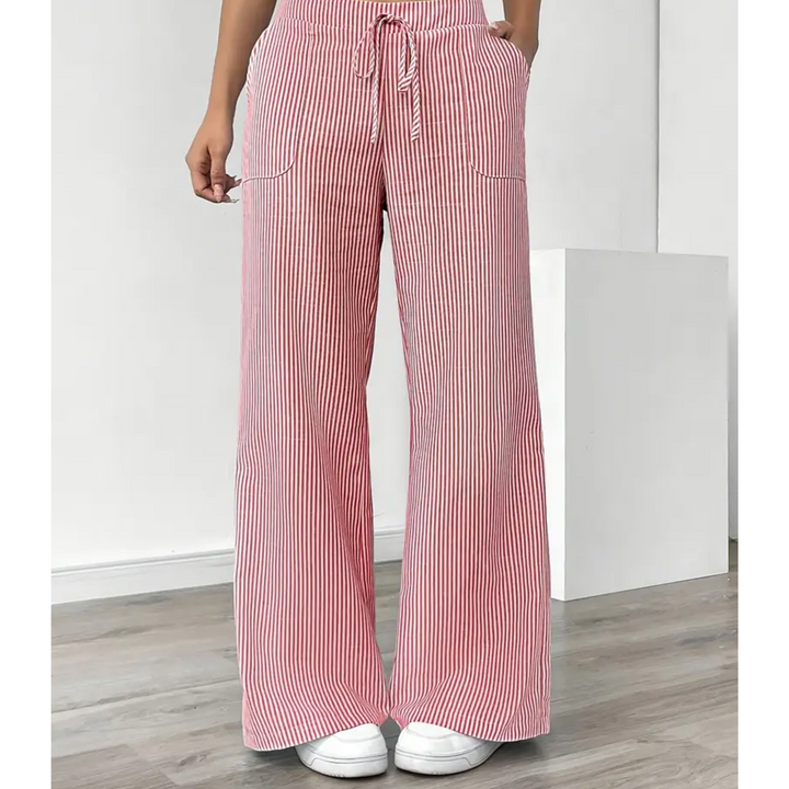 Nova Striped Pant With Pockets For Everyday Weekend Wear