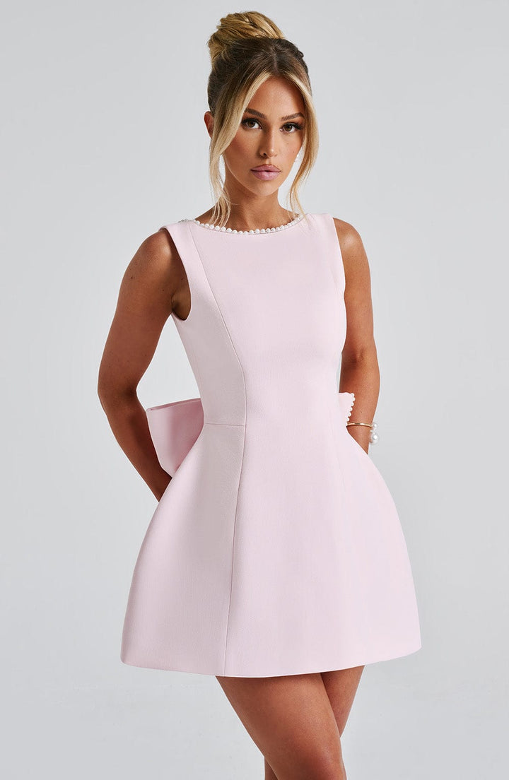 Avery Women's Wedding Guest Structured Mini Dress
