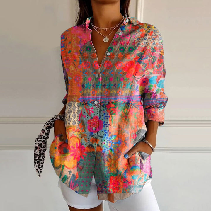 Aurelia Timeless Floral Blouse For Everyday Wardrobe