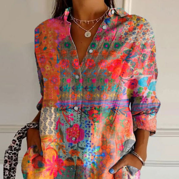 Aurelia Timeless Floral Blouse For Everyday Wardrobe