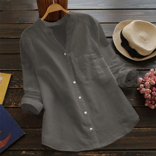 Aster Women Relaxed Fit Button Shirt Blouse Classic