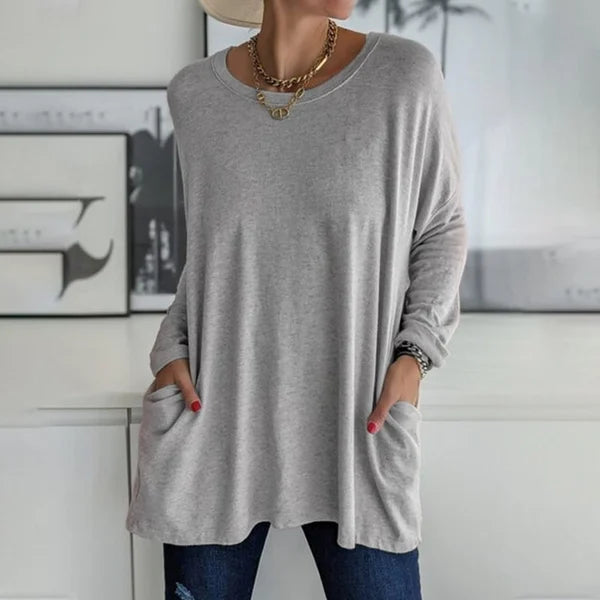 Aster Women Relaxed Fit Long Sleeve Top For Everyday Use