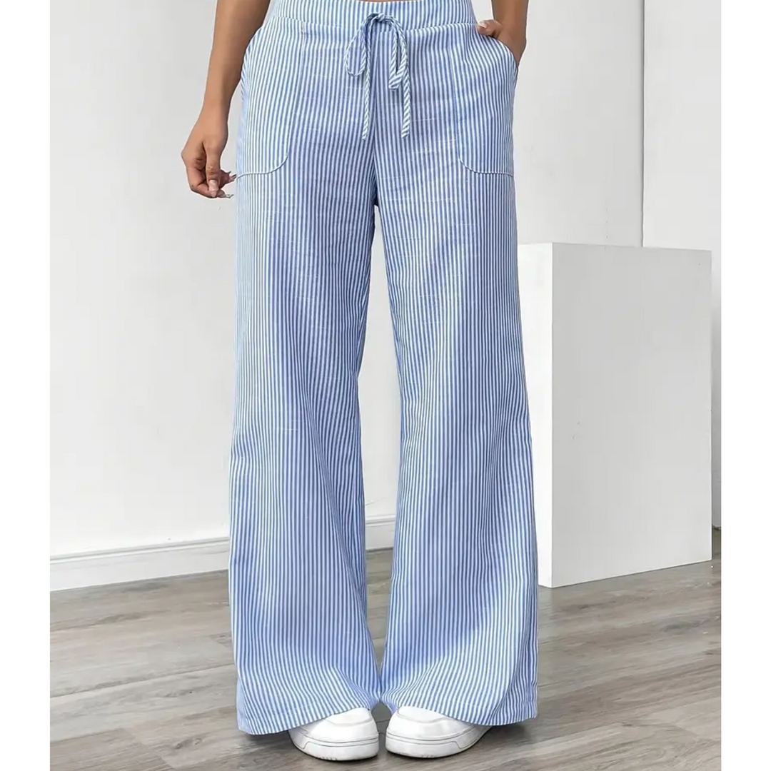 Nova Striped Pant With Pockets For Everyday Weekend Wear
