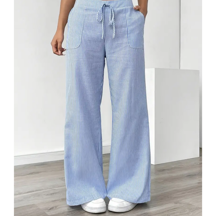 Nova Striped Pant With Pockets For Everyday Weekend Wear