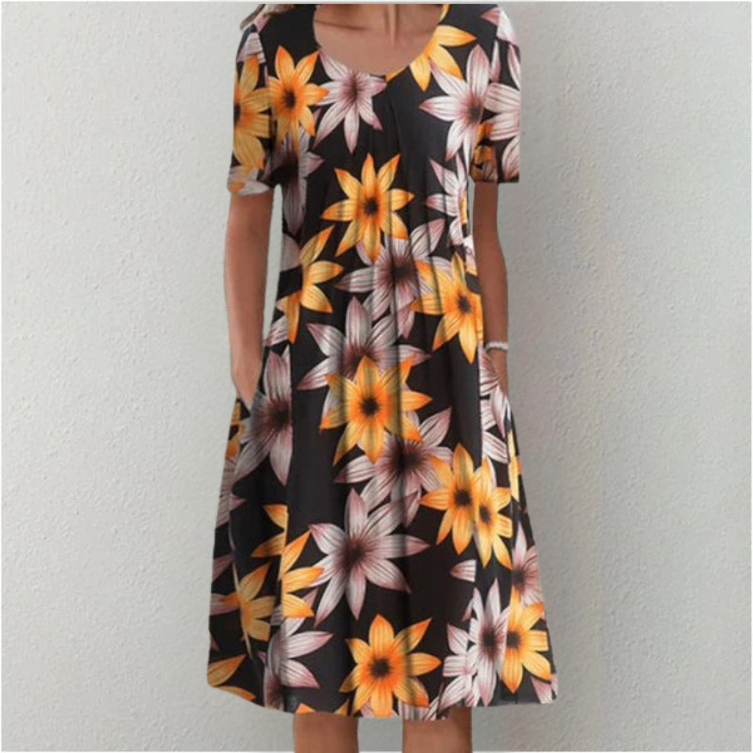Nova Floral Dress with Pockets, Stylish and Casual Floral Look for All Day